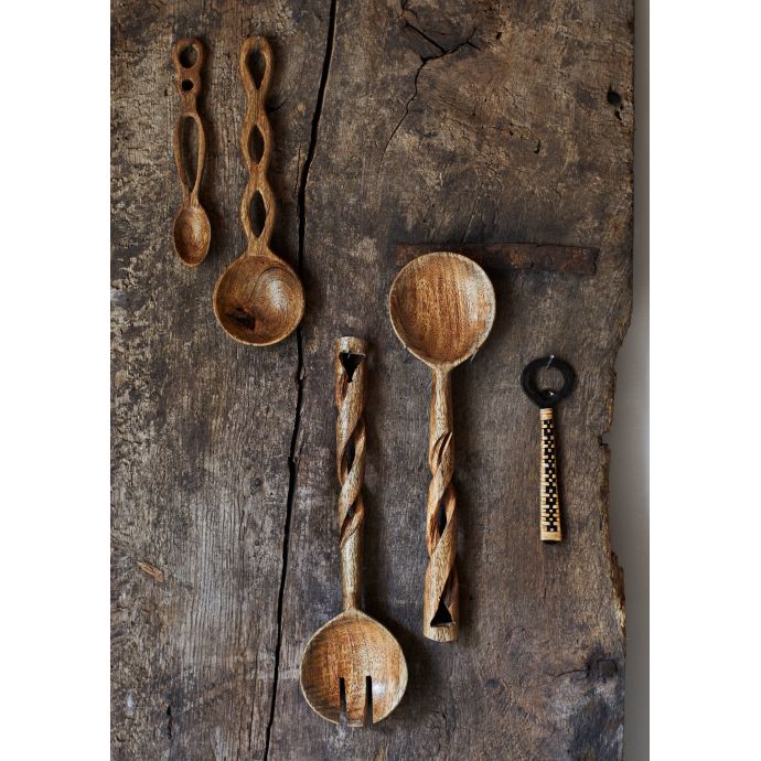 Dřevěná servírovací lžíce Carved Mango Wood