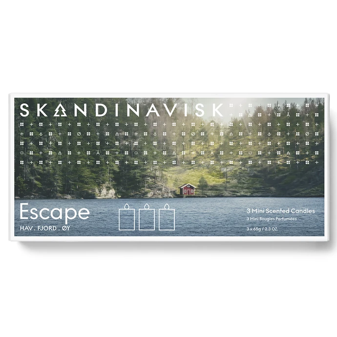 Dárková sada mini svíček ESCAPE - 3 x 65 g