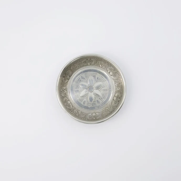 Kovový tácek Tura Antique Silver 10 cm