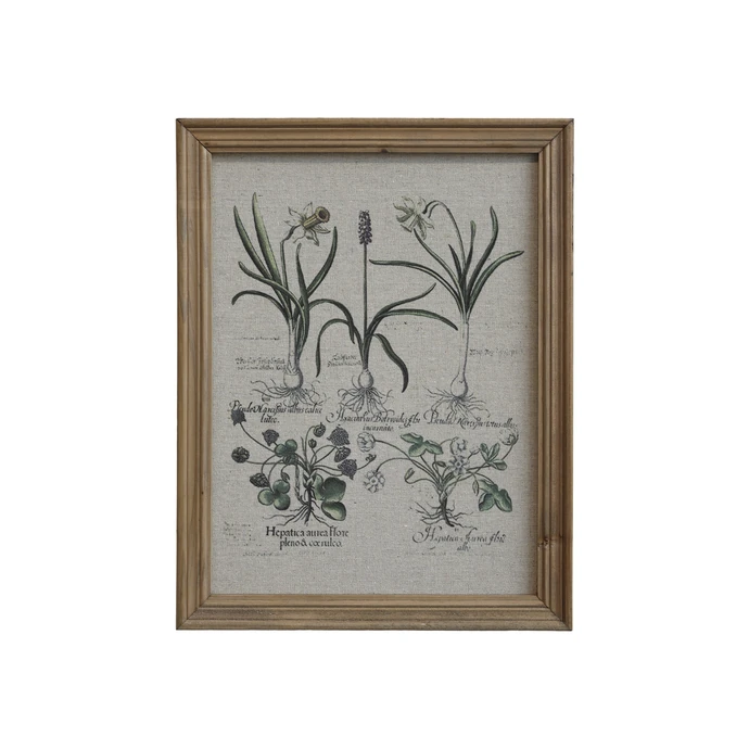 Obraz v dřevěném rámu Floral Print