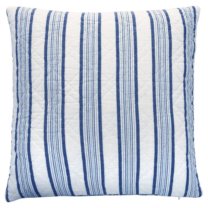 Prošívaný povlak na polštář Linea Blue 50x50cm