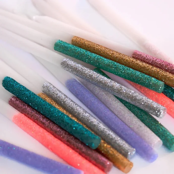 Dortové svíčky Multicolour Glitter Dipped 16 ks