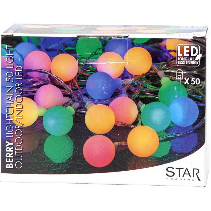 Barevný LED řetěz Berry