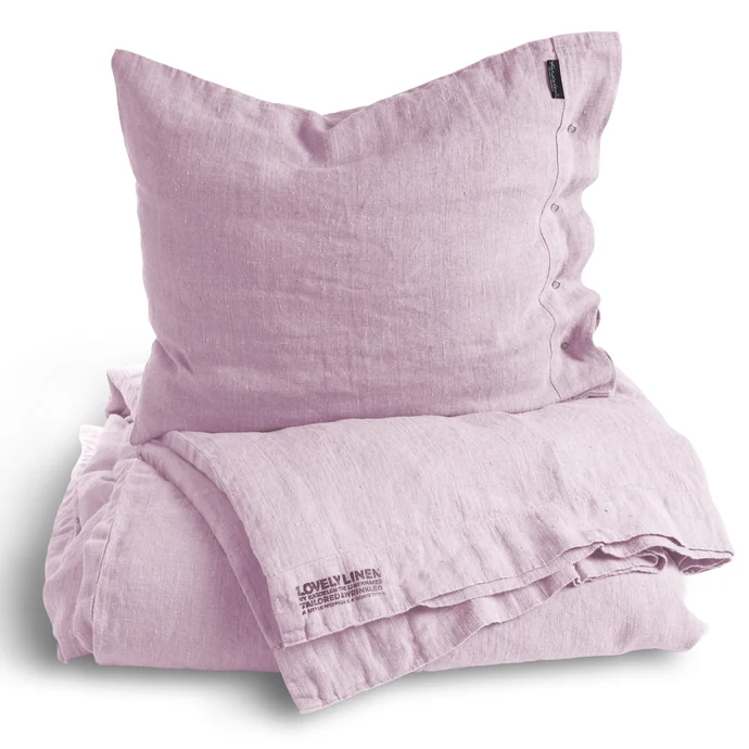 Lněné povlečení na peřinu 145x210 Soft Pink