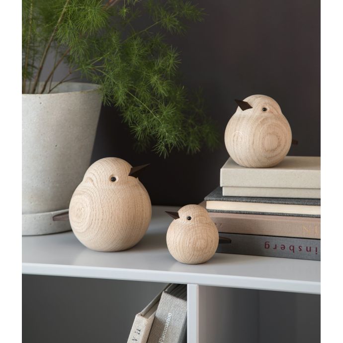 Dřevěný ptáček Baby Sparrow Natural Oak