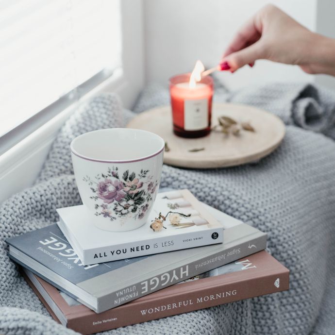 Latte cup Marie Dusty Rose