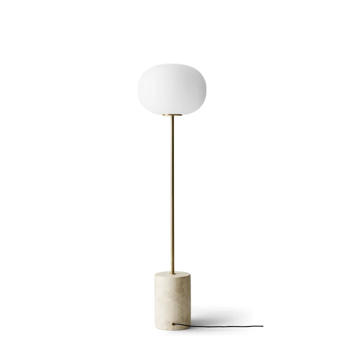 Stojací lampa JWDA Travertine / Brushed Brass