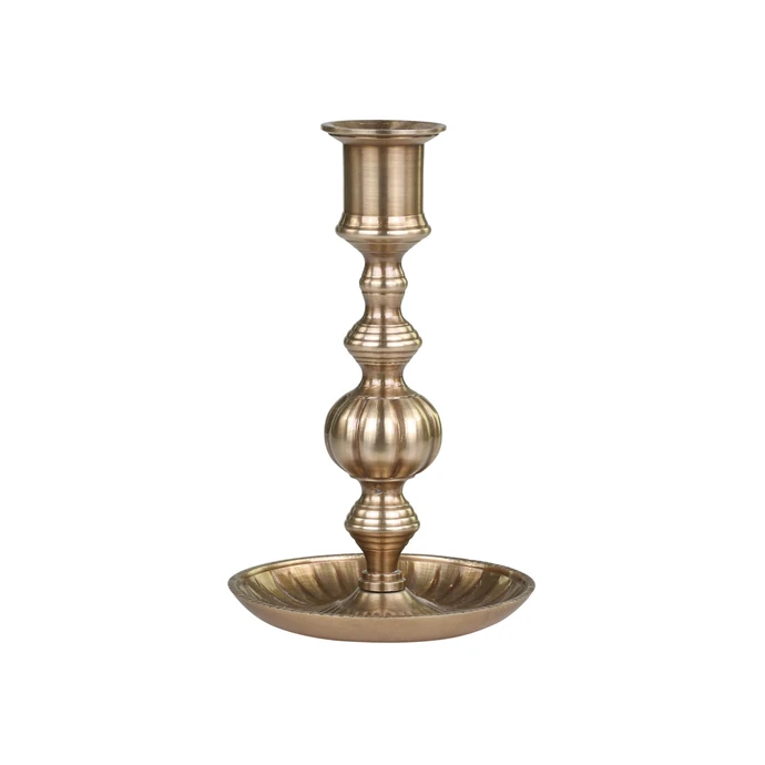Mosazný svícen Antique Brass 17 cm