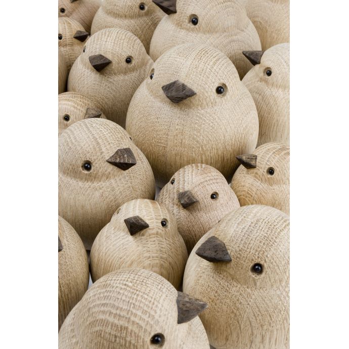 Dřevěný ptáček Baby Sparrow Natural Oak