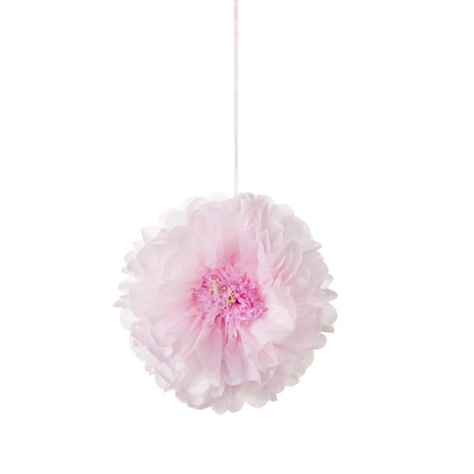 Dekorativní papírové pompony Blush Flower - set 3 ks