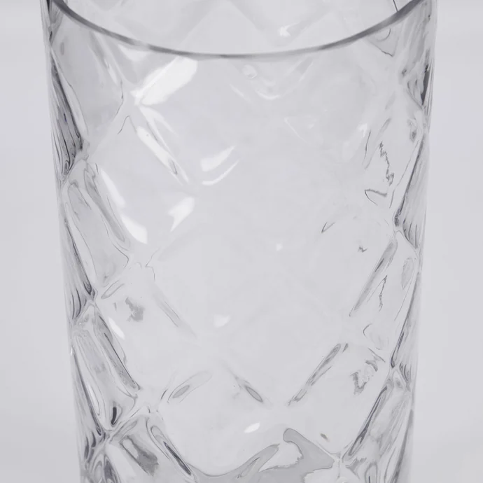Vysoká skleněná váza Bubble Clear