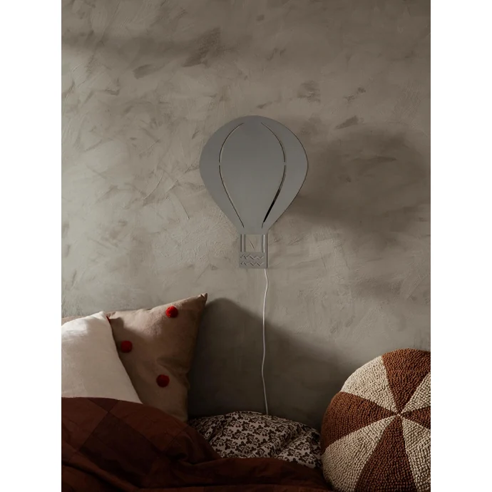 Dětská nástěnná lampa Balloon Grey