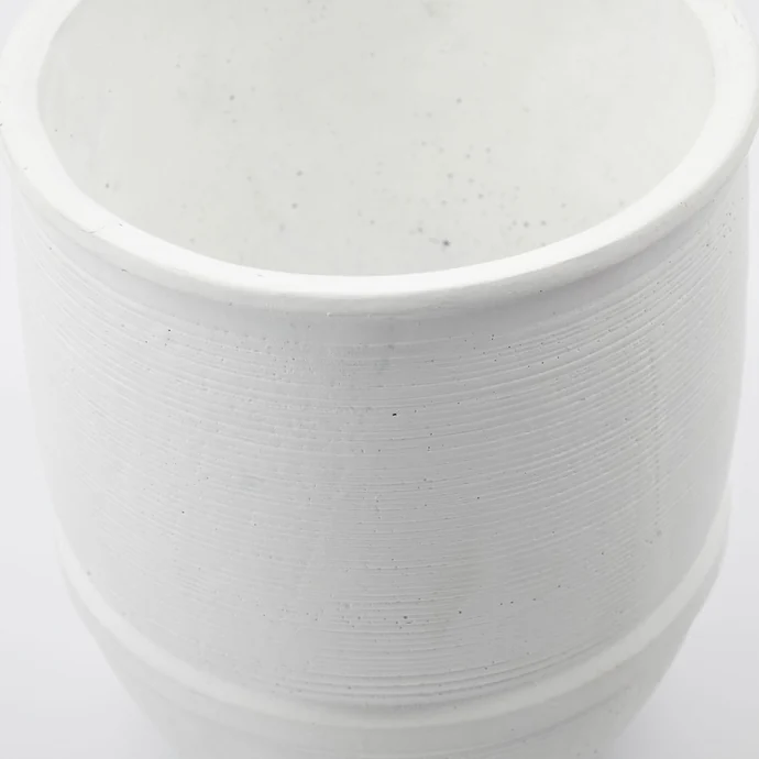 Cementový obal na květináč Kit White 20 cm