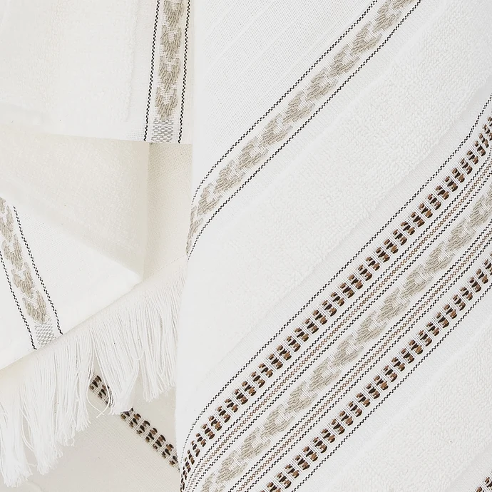 Bavlněný ručník Lovina White 140×70 cm