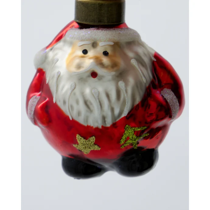 Skleněná vánoční ozdoba Klaw Red – set 4 ks