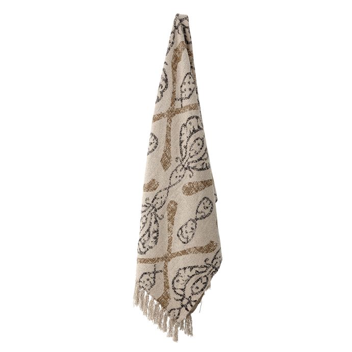 Bavlněný přehoz Nature Beige 160×130 cm