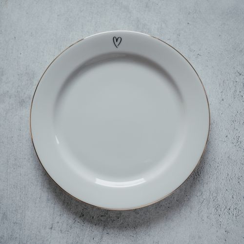 Dezertní talířek Srdíčko na kraji 19 cm