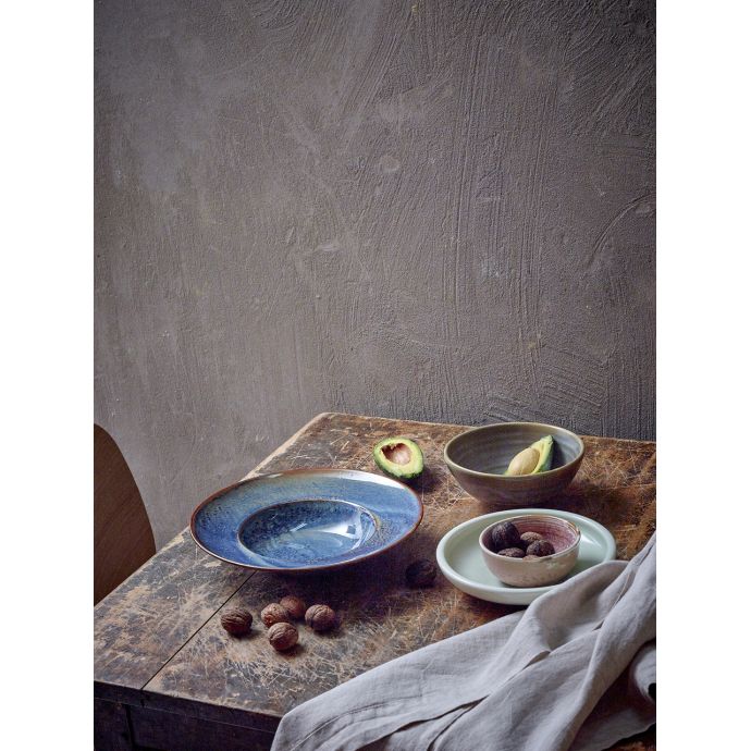 Keramický talíř na těstoviny Rustic Blue