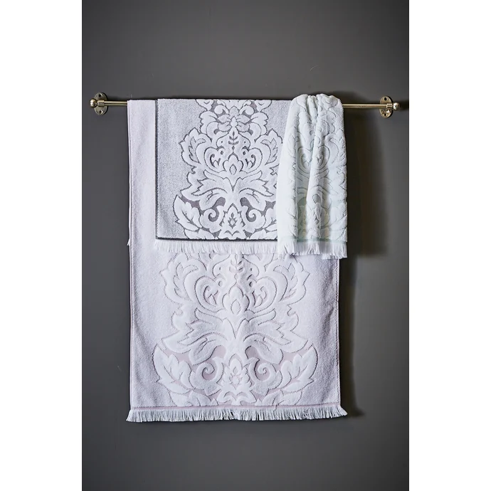 Froté ručník Mona Gris/blanc 50x100 cm