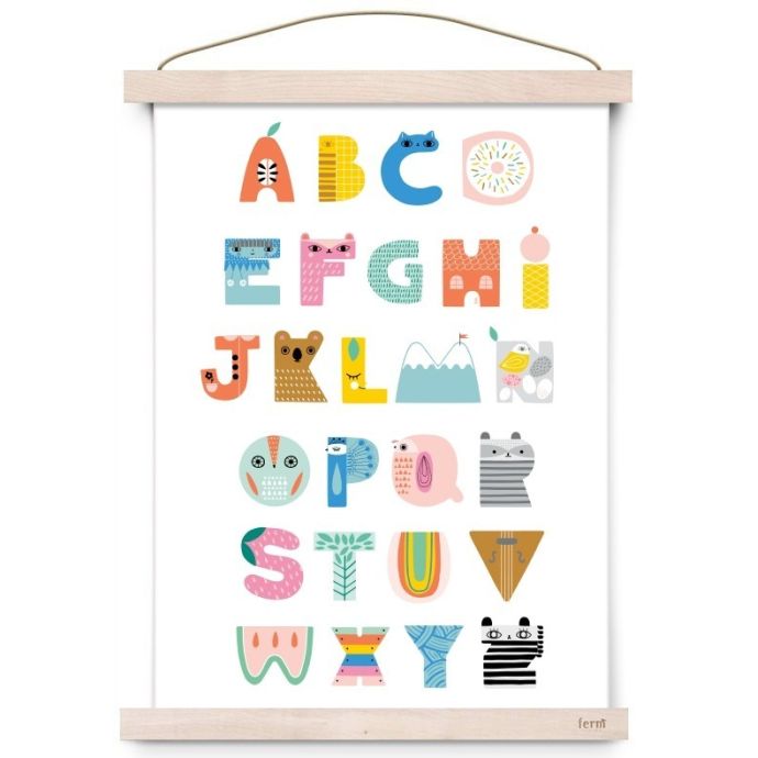 Dětský plakát ABC Shaped Characters
