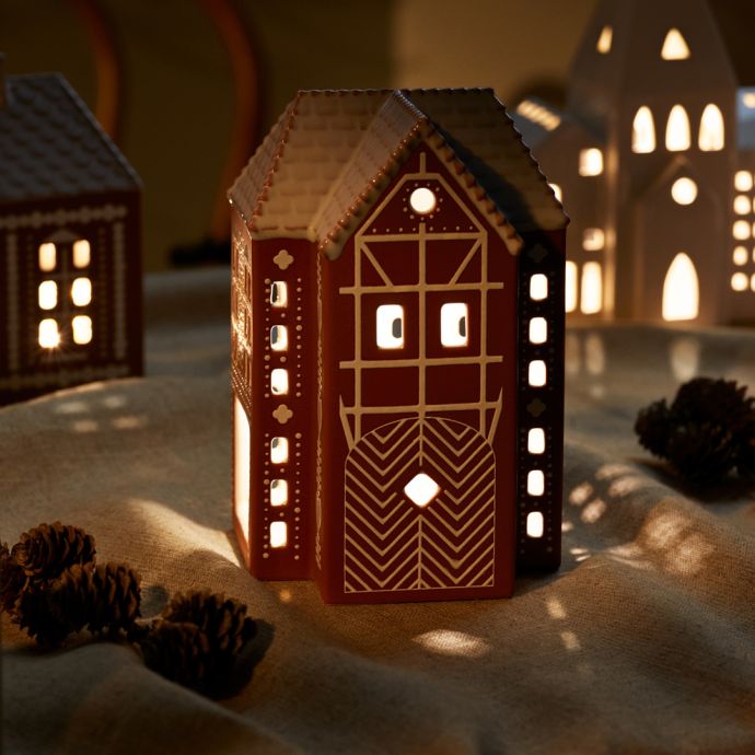 Porcelánový svícen Gingerbread Lighthouse Large