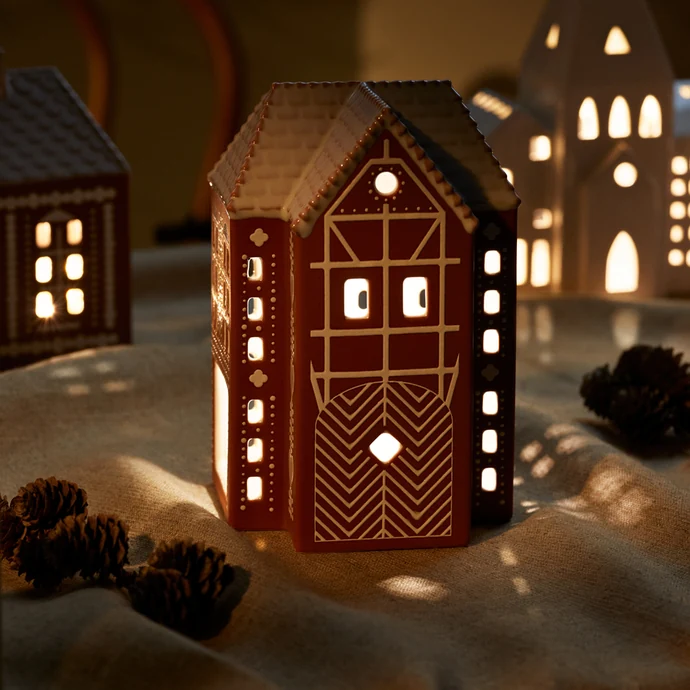 Porcelánový svícen Gingerbread Lighthouse Large