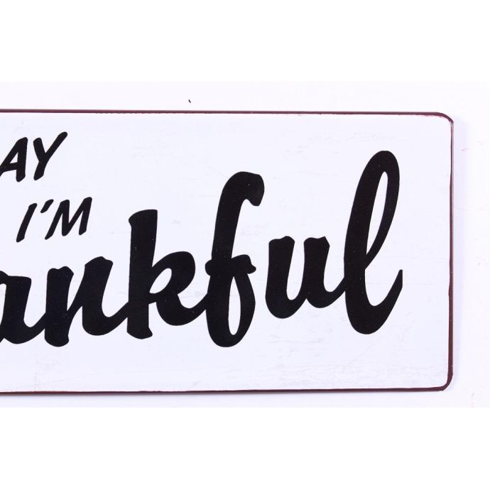Plechová cedule Thankful