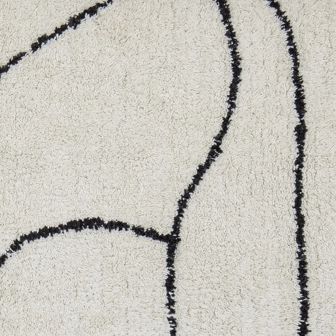 Bavlněný koberec Viga White 180 x 120 cm