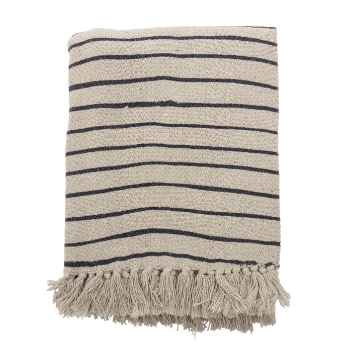 Bavlněný přehoz Eia Nature Stripe 150×120 cm
