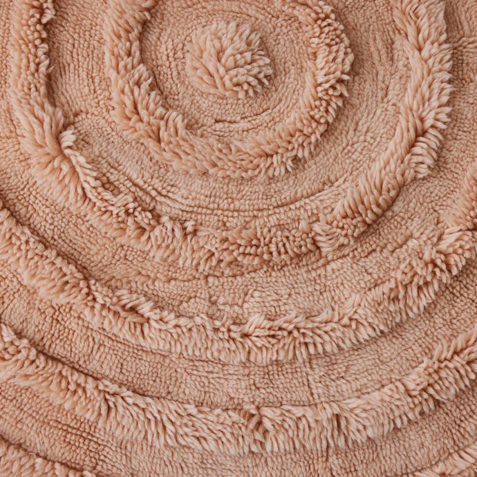 Kulatý vlněný koberec Soft Pink 150 cm