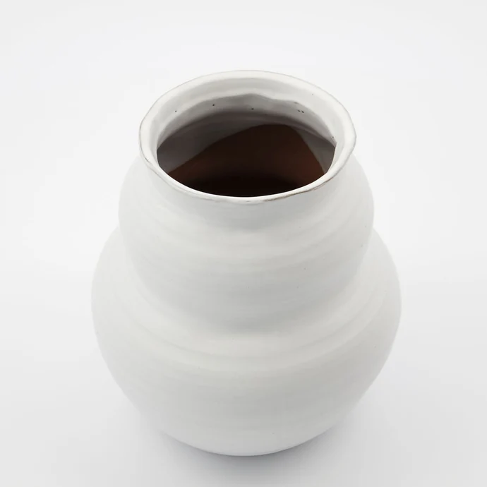 Keramická váza Juno White 19 cm