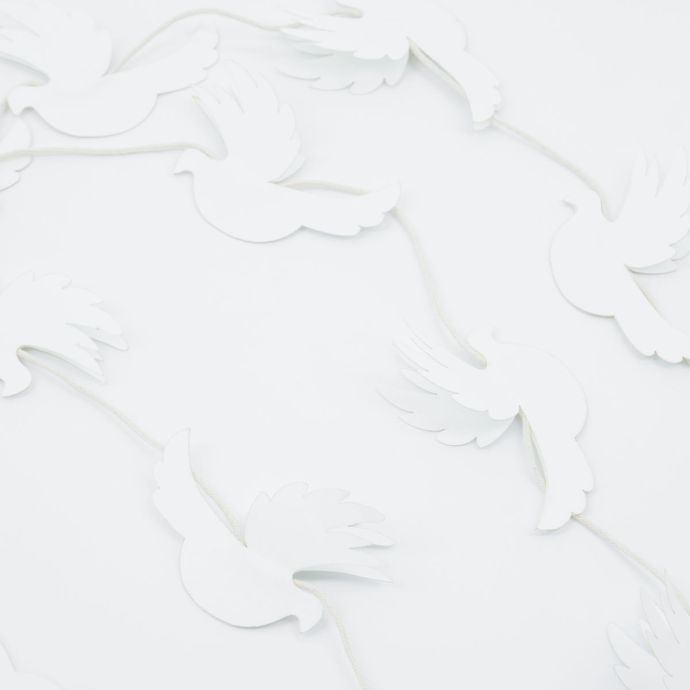 Papírová girlanda Bird OffWhite 160 cm