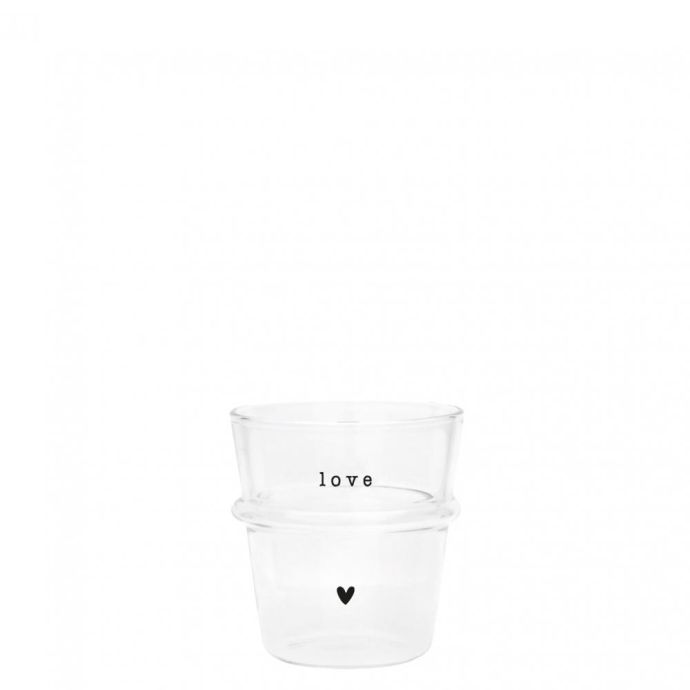 Skleněný šálek na espresso Love/Espresso 90 ml