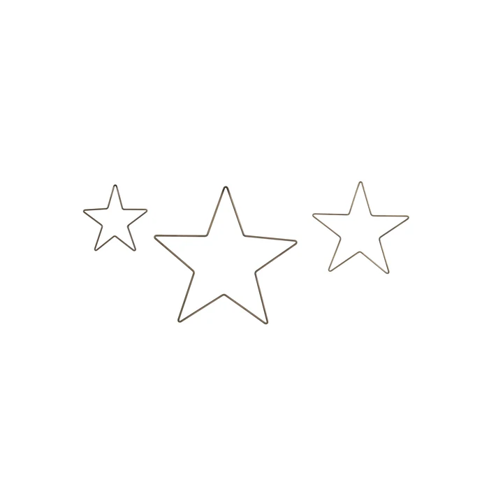 Dekorativní hvězdy Cromwell - set 3 ks