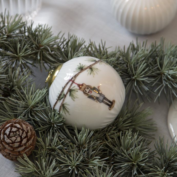 Keramická vánoční baňka Hammershøi Christmas