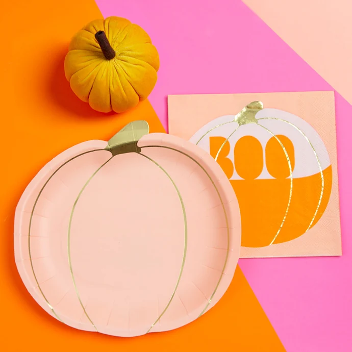 Papírové tácky Pumpkin - set 8 ks