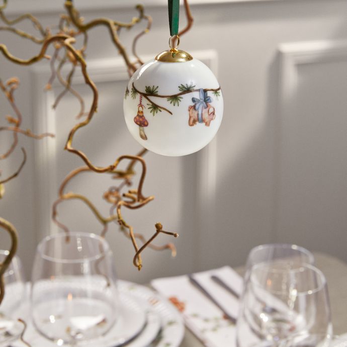 Porcelánová vánoční baňka Hammershøi Christmas 2023