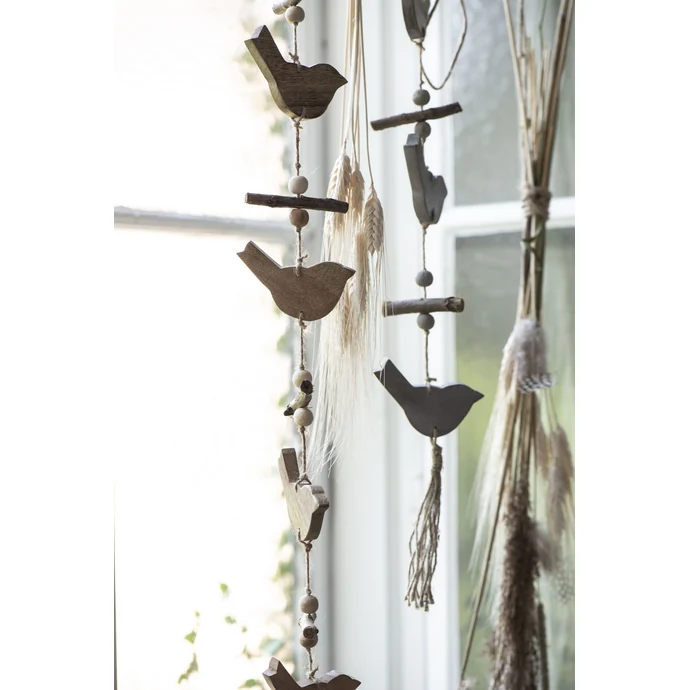 Závěsná dekorace Birds on String Grey