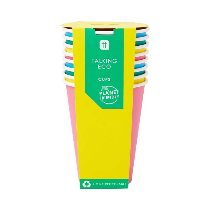 Papírový kelímek Birthday Brights 340 ml - Set 8 ks