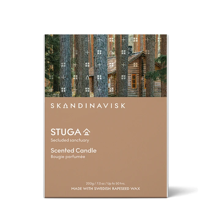Vonná svíčka ve skle STUGA (chata) 200 g