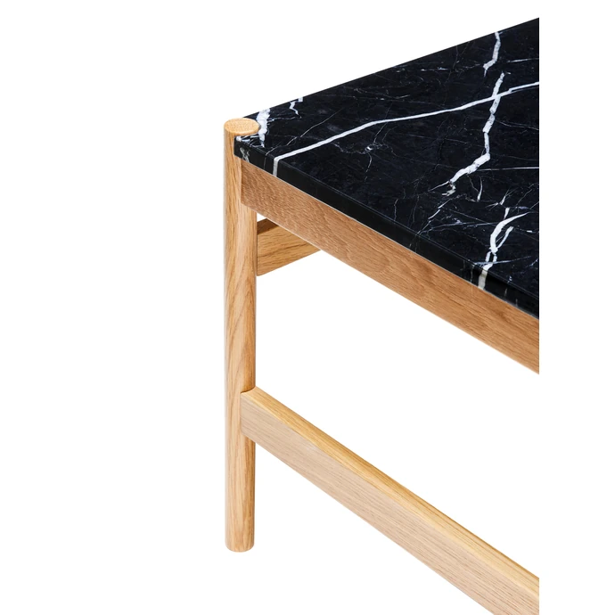 Odkládací stolek Raw Marble/Oak Wood