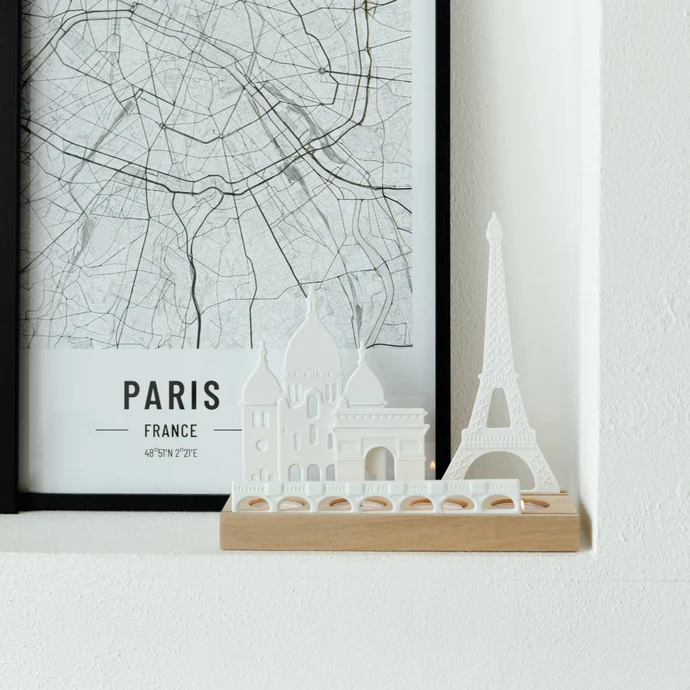 Porcelánový svícen City Skyline Paris