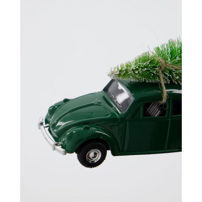 Vánoční dekorace autíčko Mini Xmas Car Green