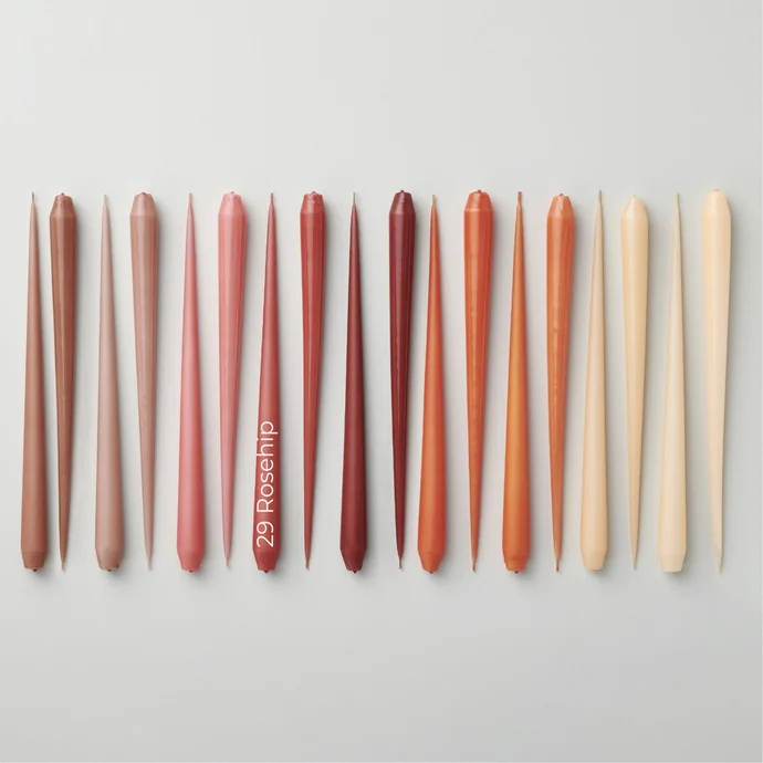 Svíčka Taper 32 cm – 29 Rosehip – set 2 ks