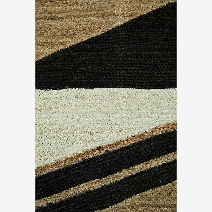 Jutový koberec Arrow Natural/Black 120x180 cm