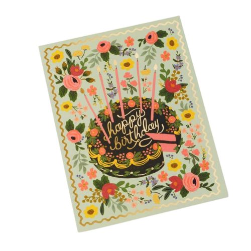 Přání k narozeninám Floral Cake