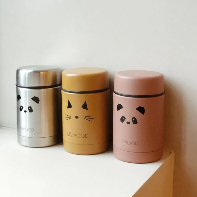 Dětská termoska Nadja Cat Mustard Food Jar