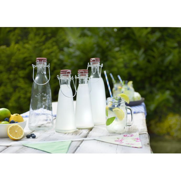 Skleněná lahev s klipem 500 ml
