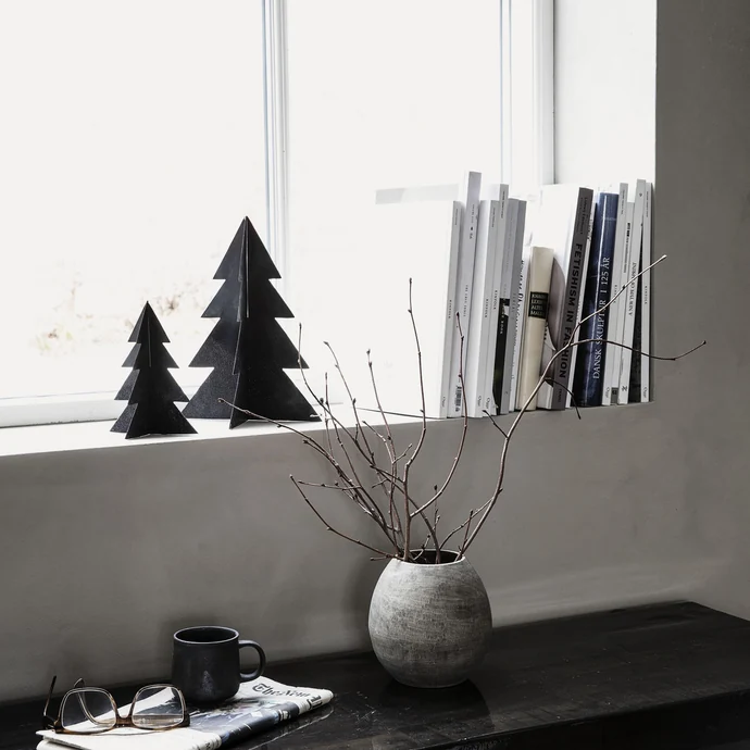 Vánoční dekorace Black Glizz Tree 26 cm