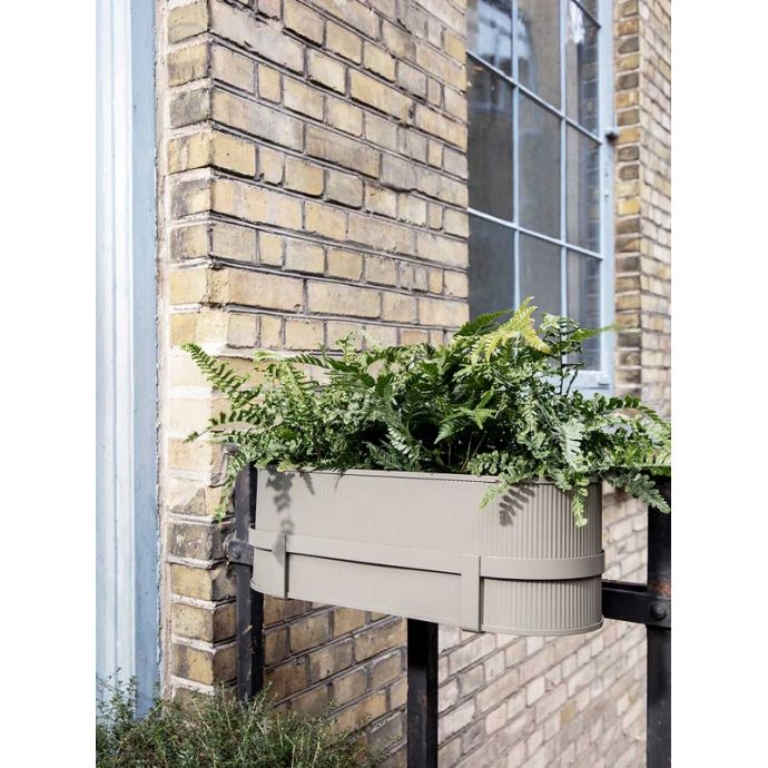 Kovový truhlík Bau Balcony Box Warm Grey